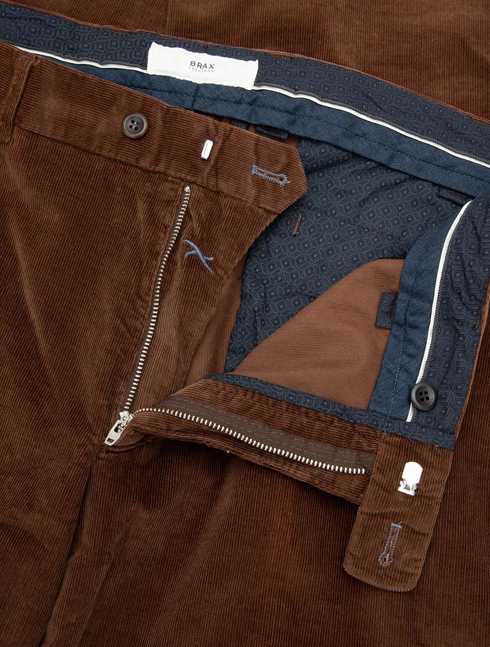 Brax Evans Corduroy Trousers Rust - Image 4