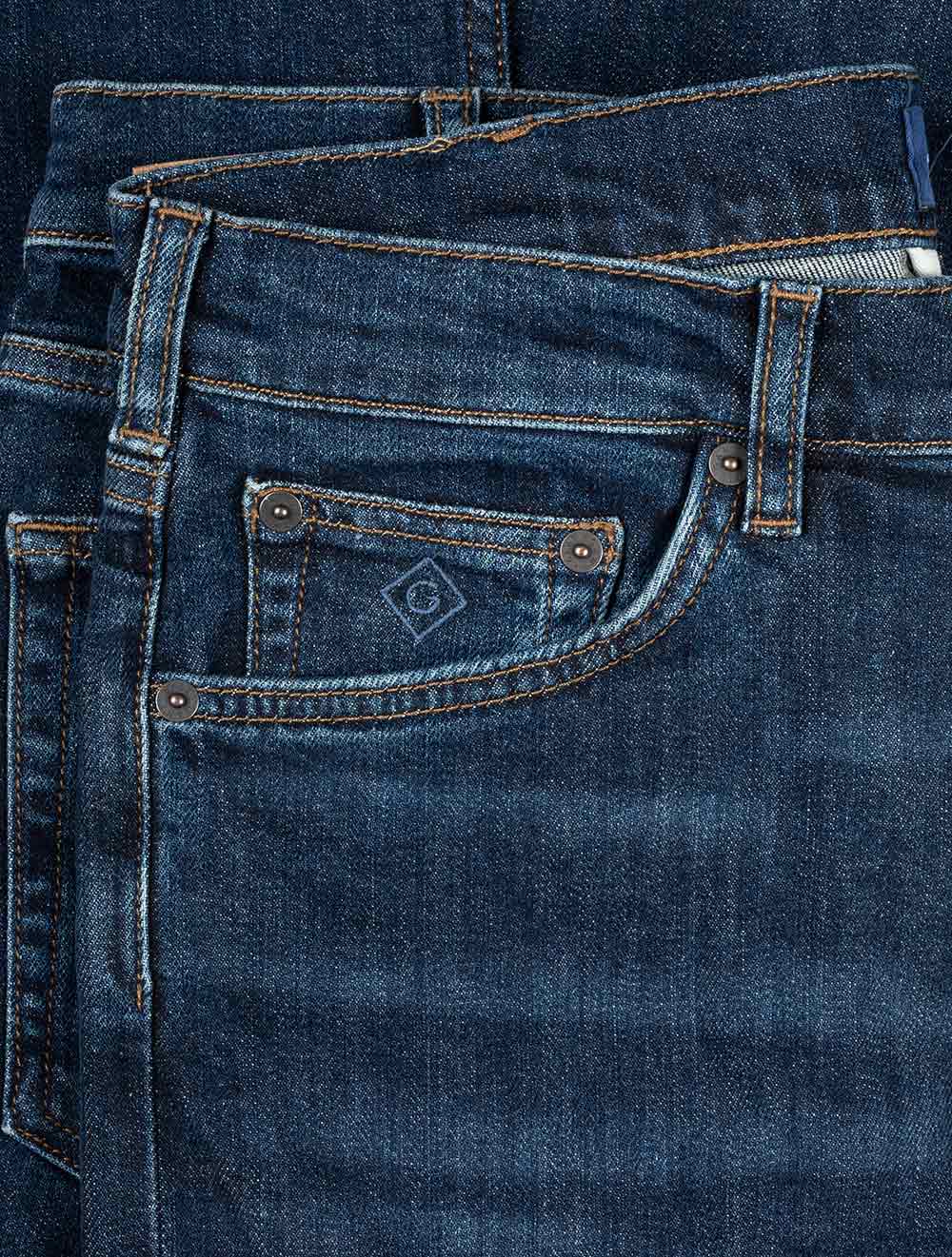 Arley Jeans Dark Blue Worn In - Image 5