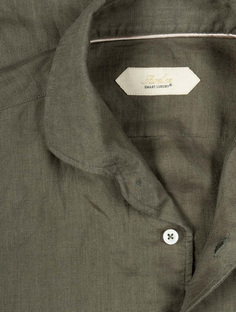 Seaside Linen Shirt Olive - Image 4