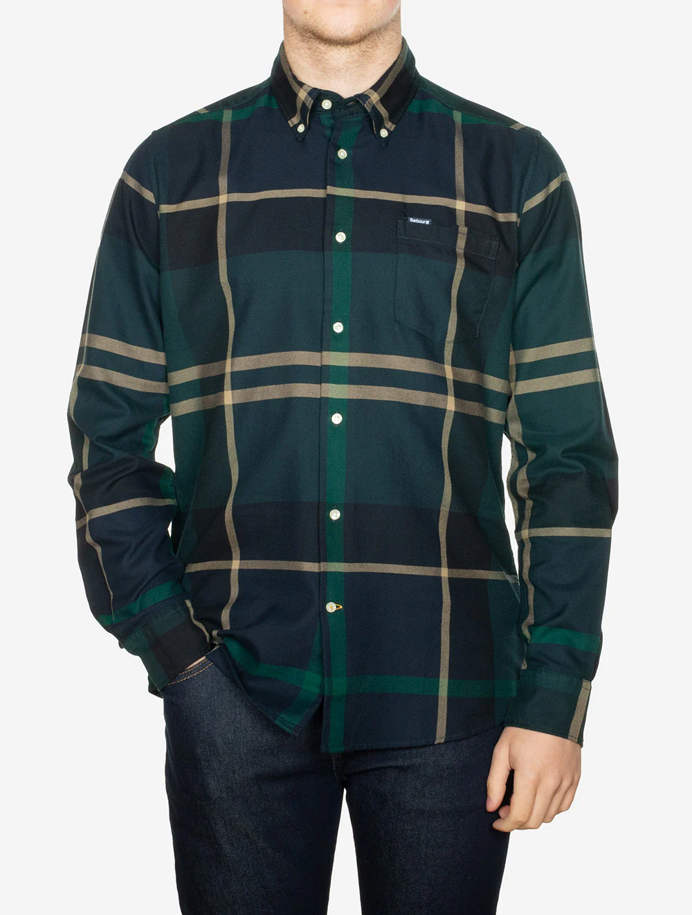 Dunoon Tailored Shirt Green Loch - Image 2
