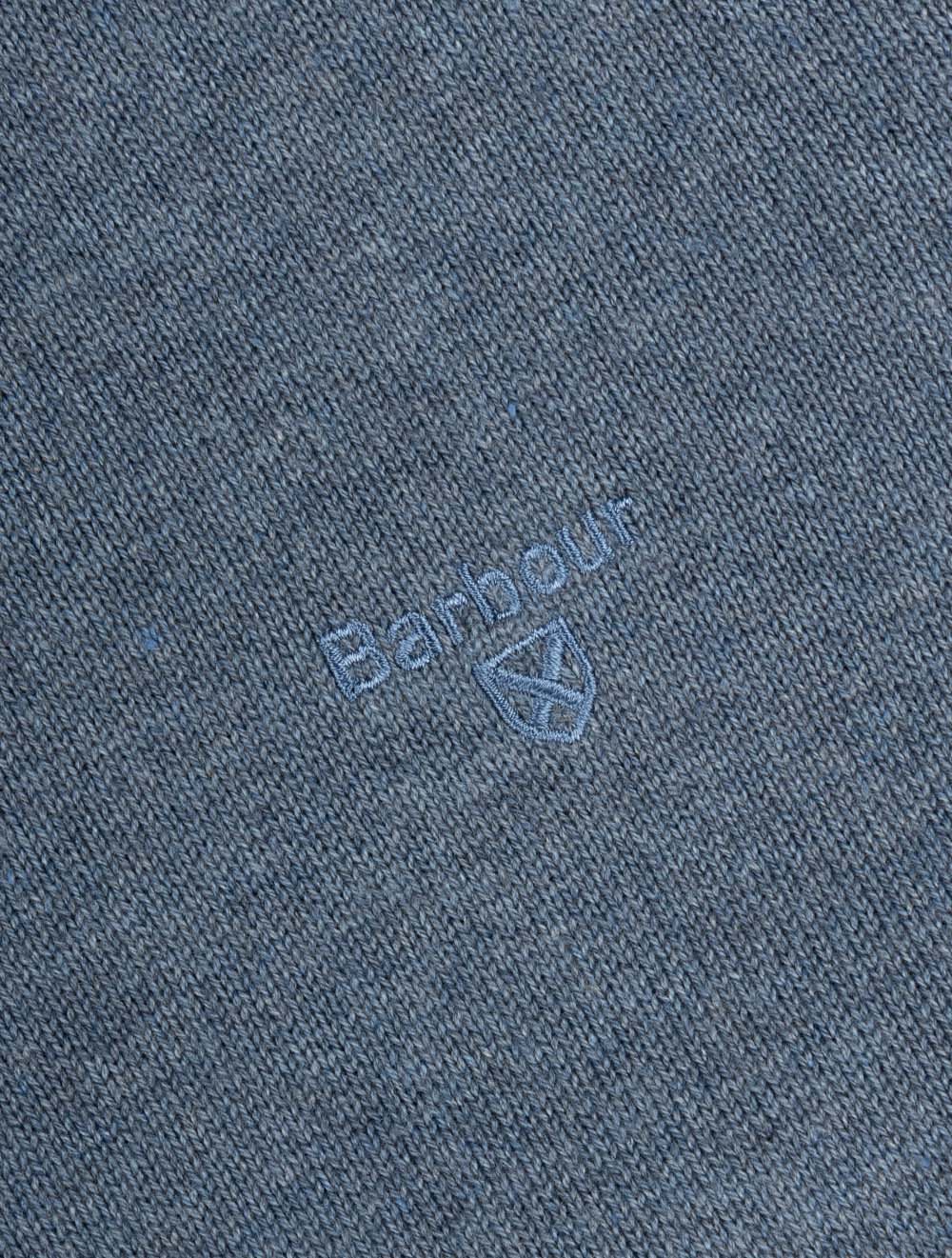 Cotton Half-Zip Sweater Dusk Blue - Image 5