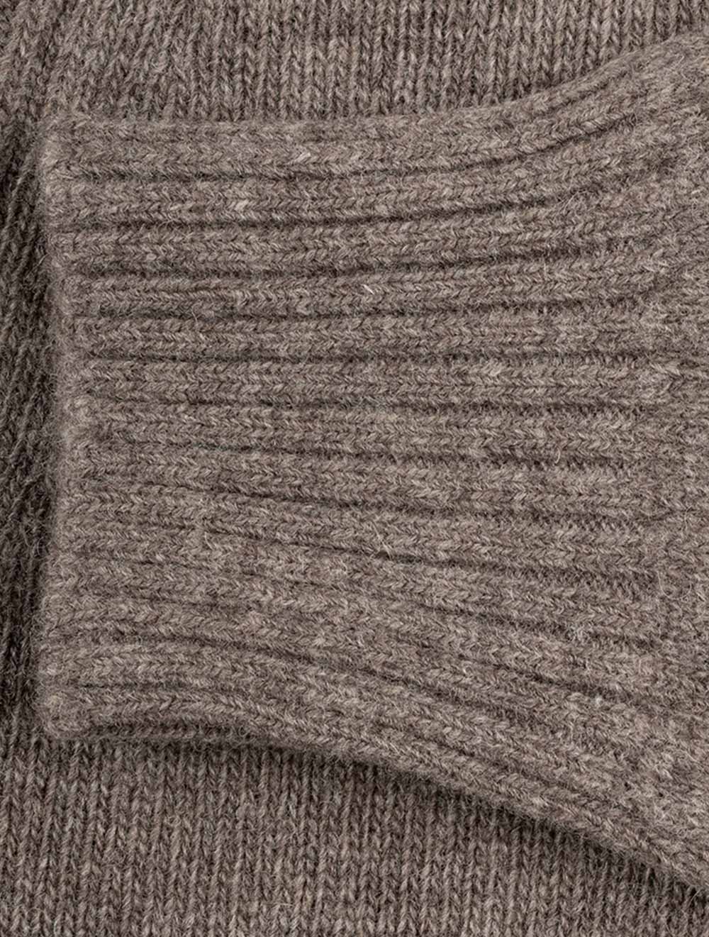 Essential Lambwool Half Zip Dark Stone - Image 6