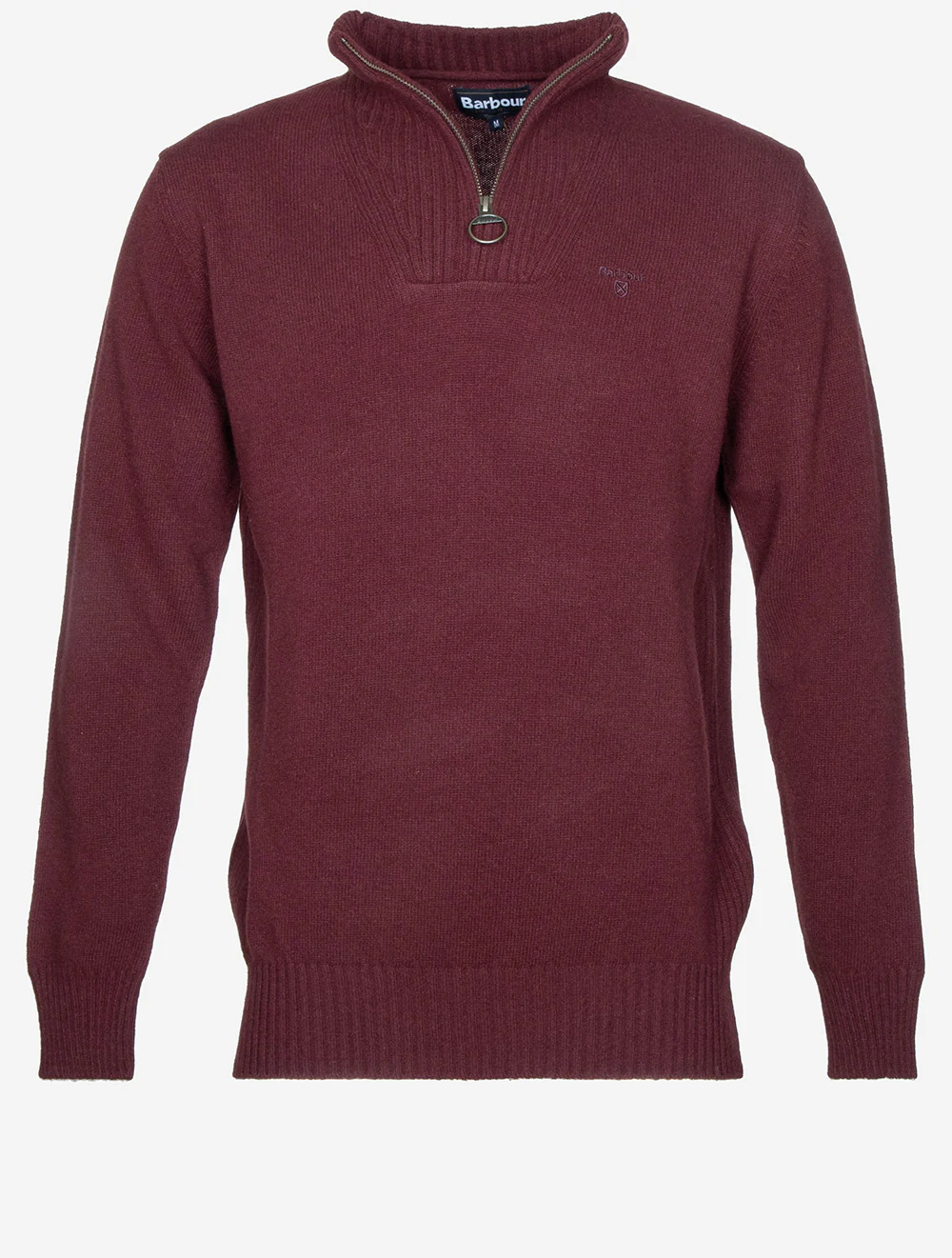 Essential Lambswool Half Zip Sweater Ruby