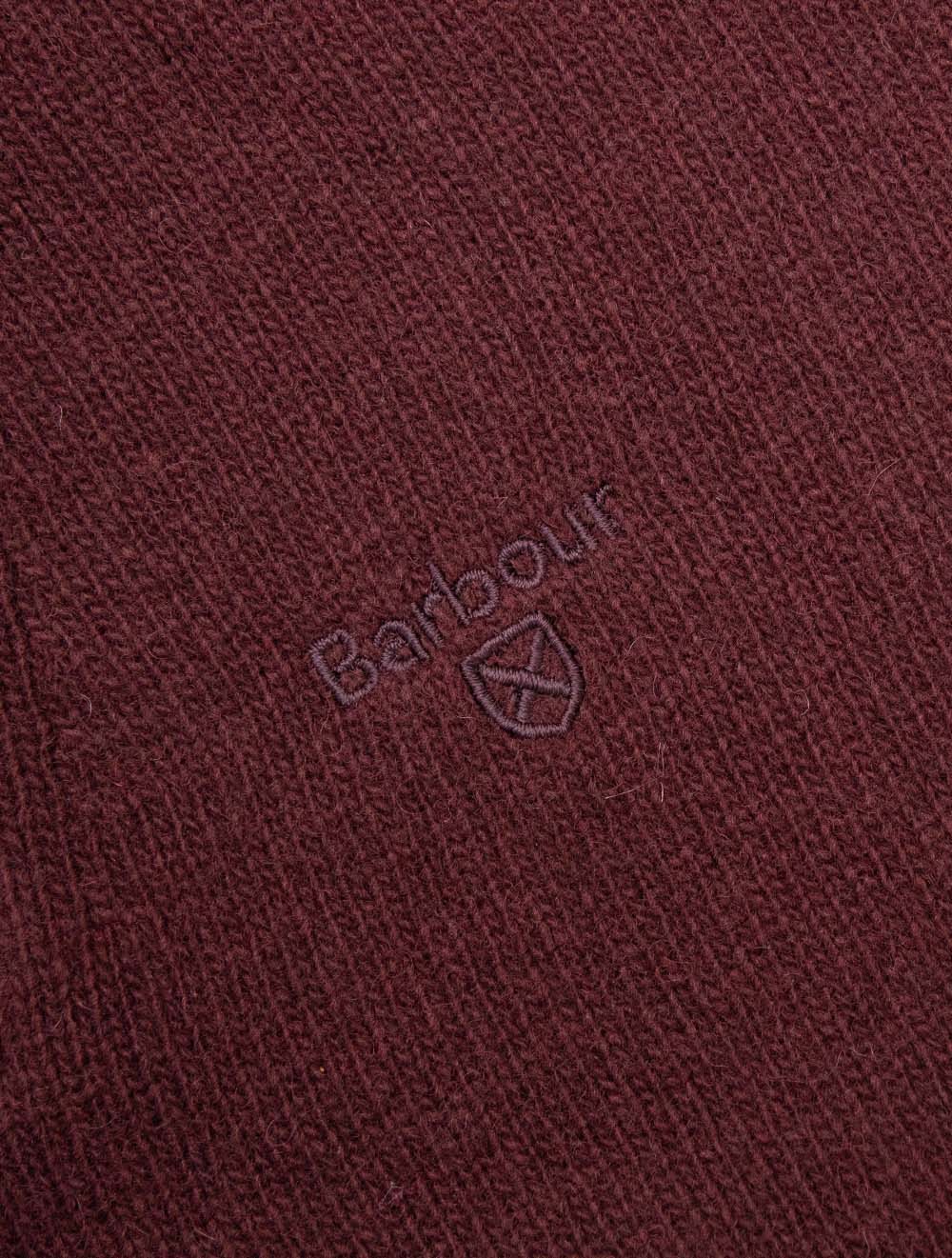 Essential Lambswool Half Zip Sweater Ruby - Image 6