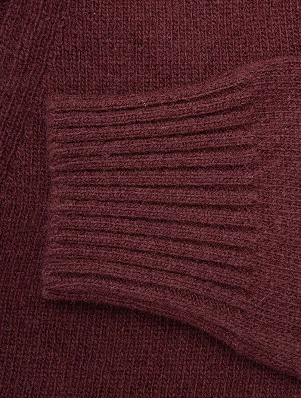 Essential Lambswool Half Zip Sweater Ruby - Image 7
