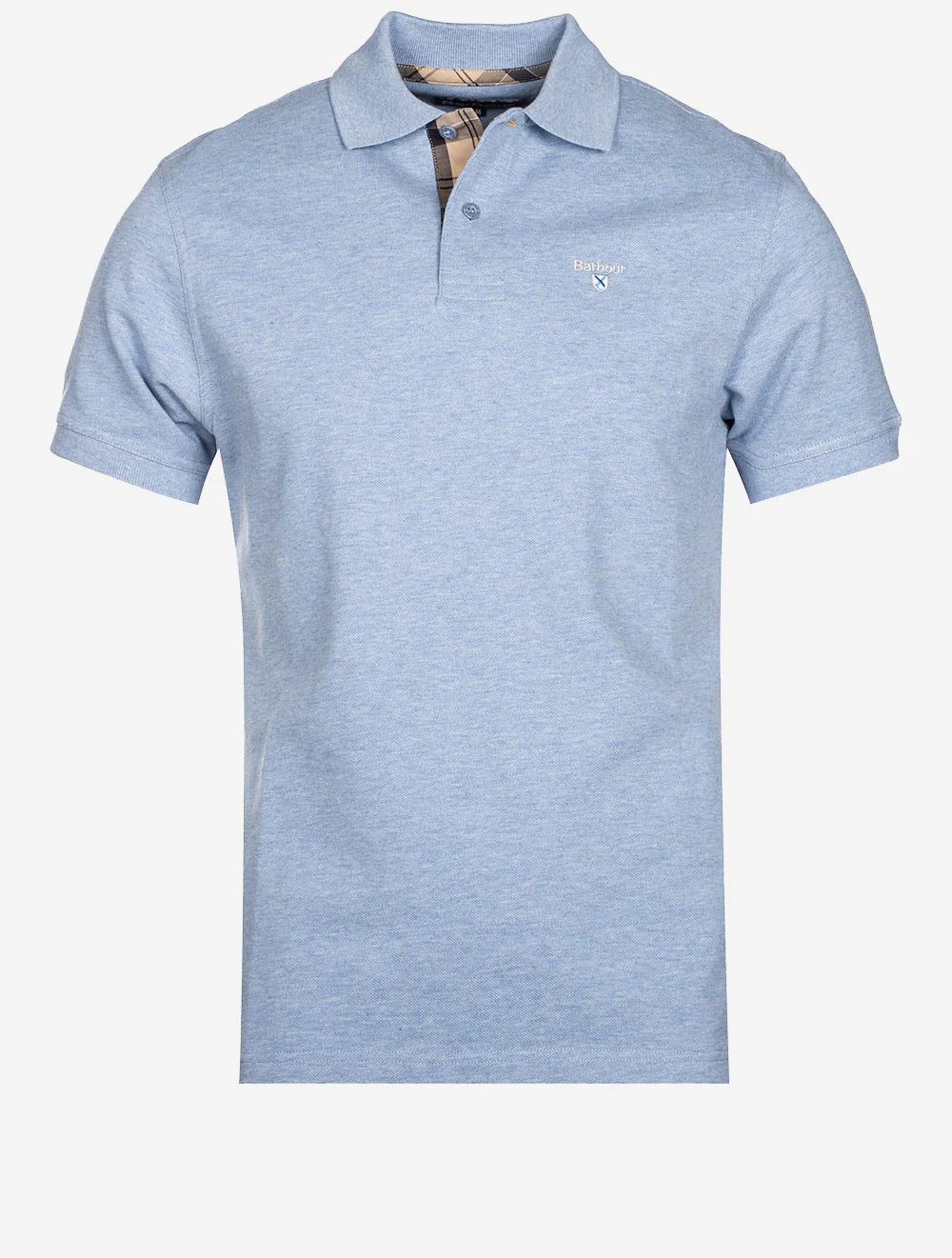 Tartan Pique Polo Blue