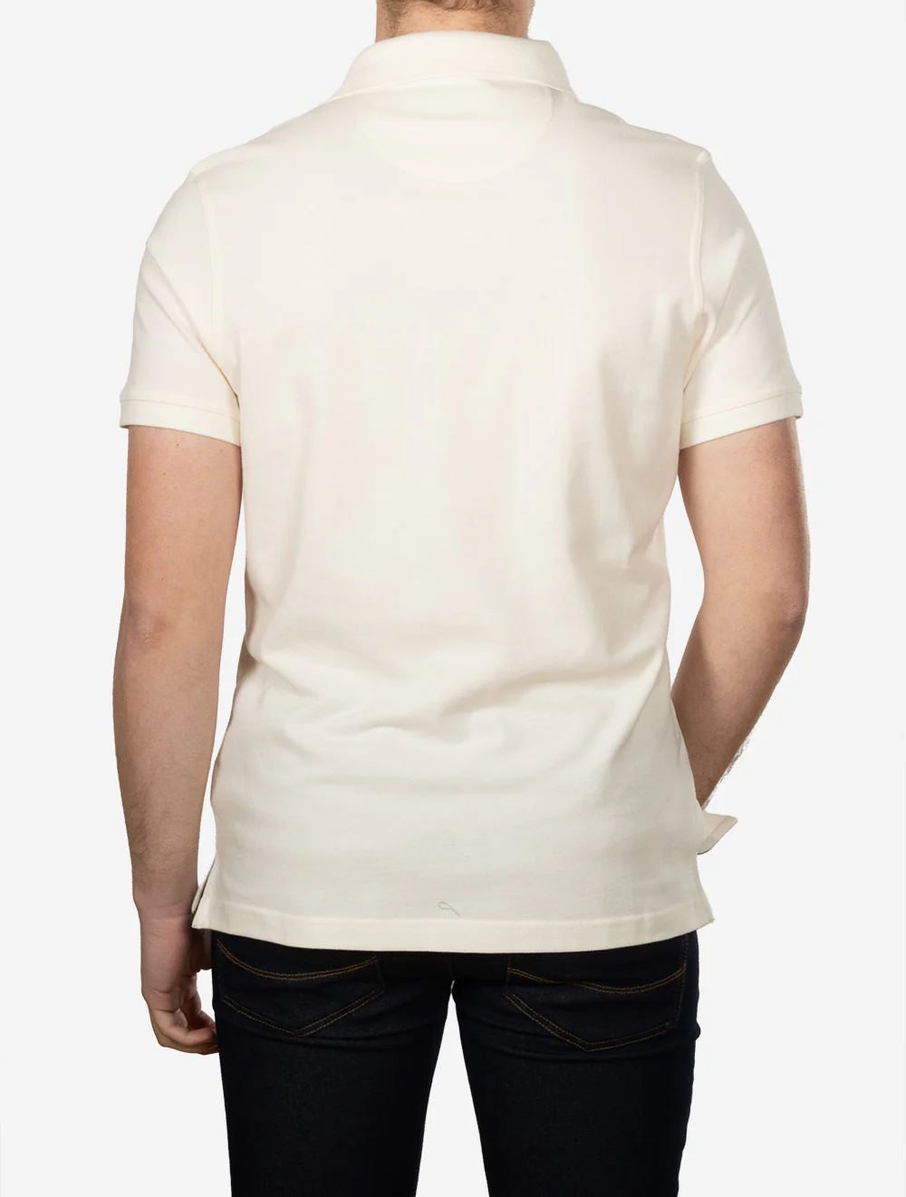 Tartan Piqué Polo Whisper White - Image 3