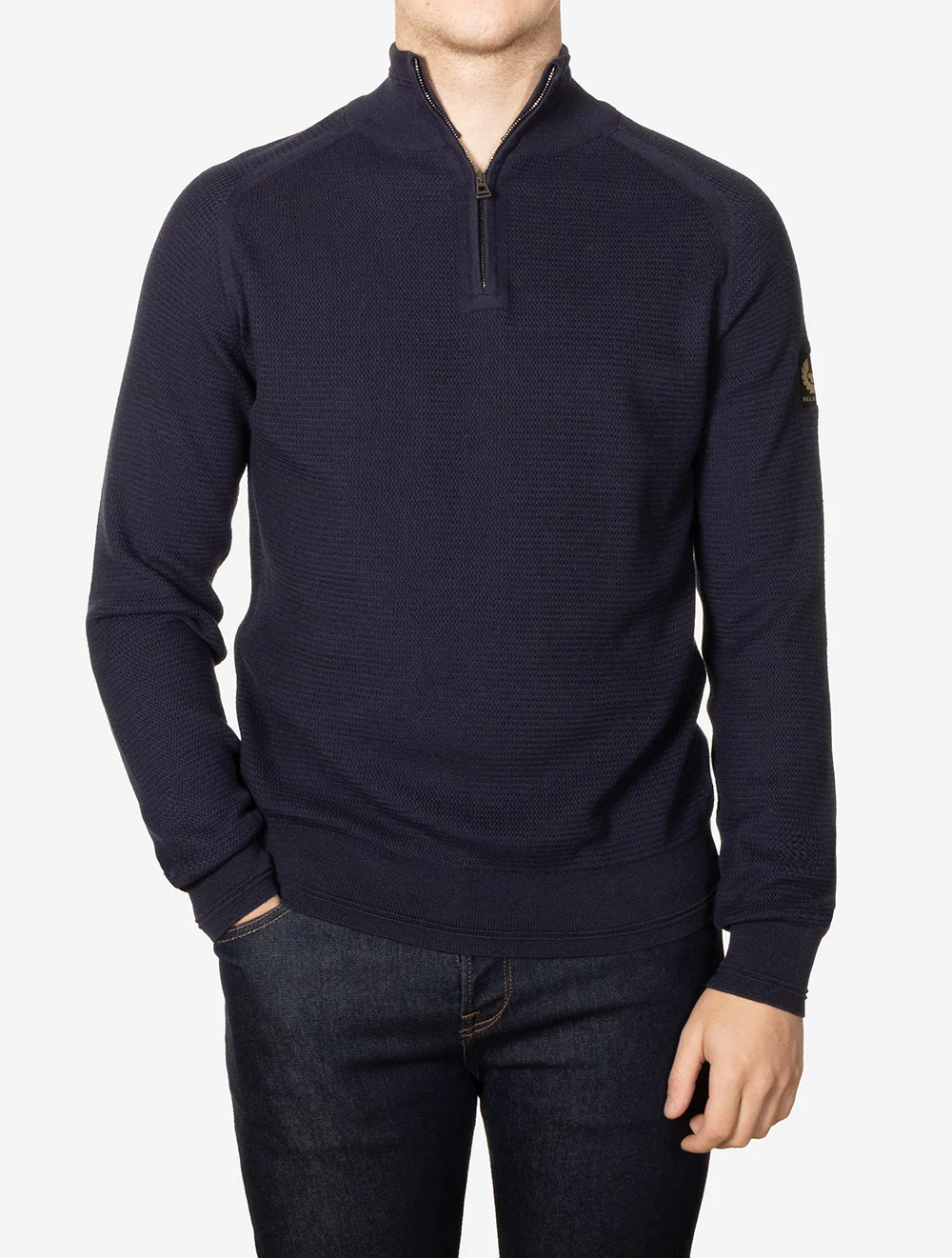 Guide Quarter Zip Jumper Dark Ink - Image 2