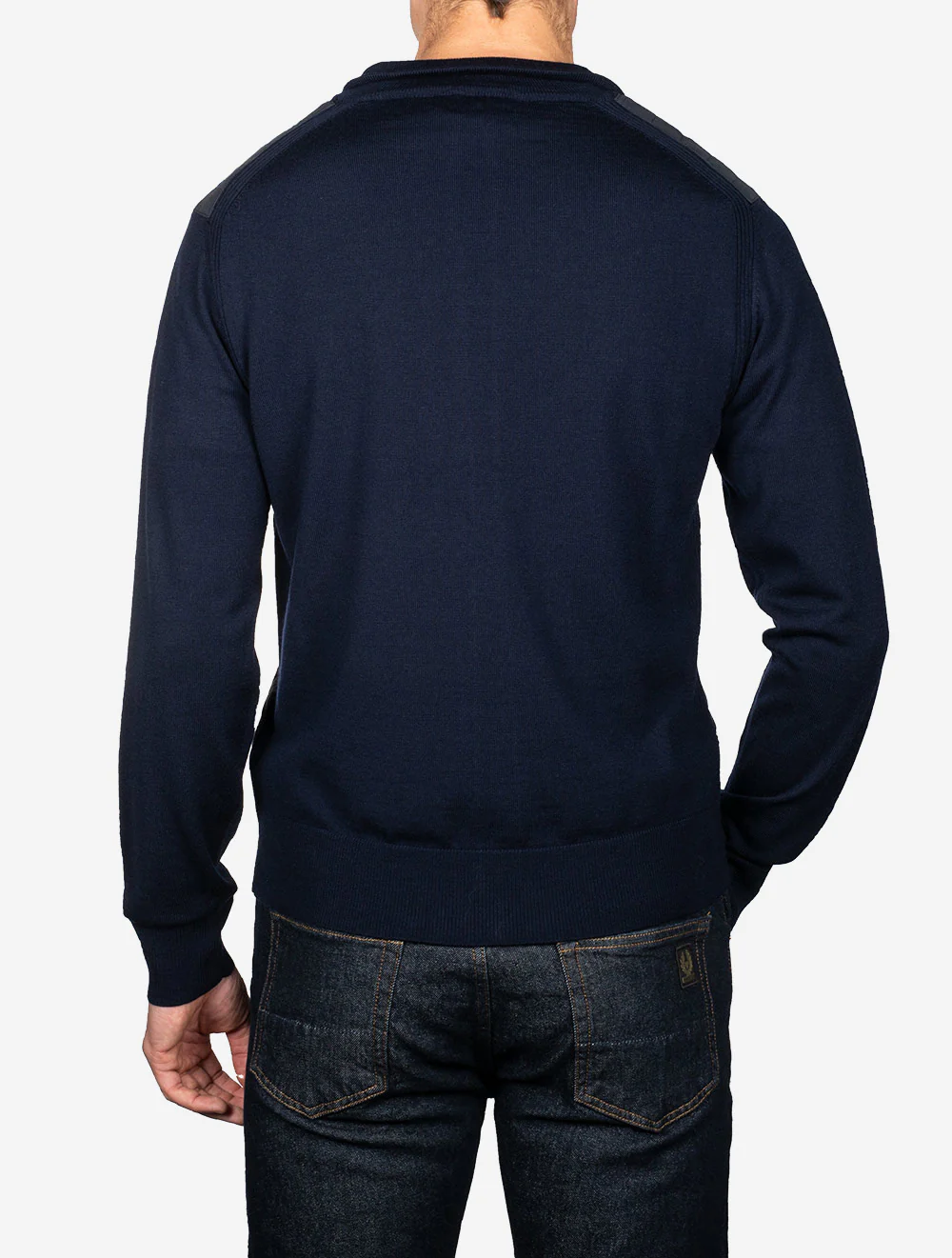 Belstaff Kelbrook Zip Cardigan-Dark Ink - Image 3