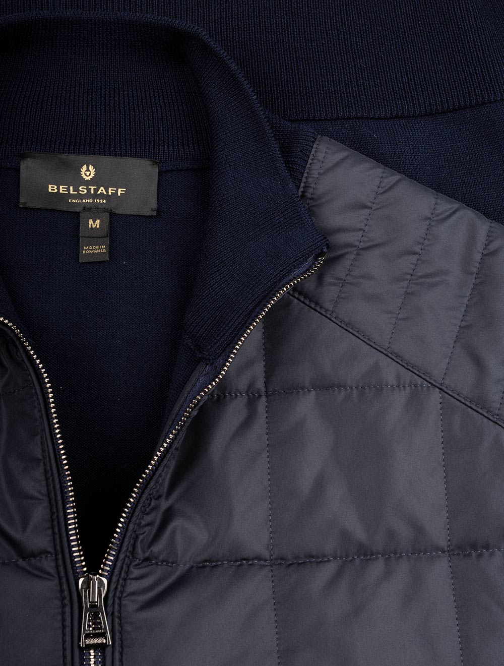 Belstaff Kelbrook Zip Cardigan-Dark Ink - Image 4