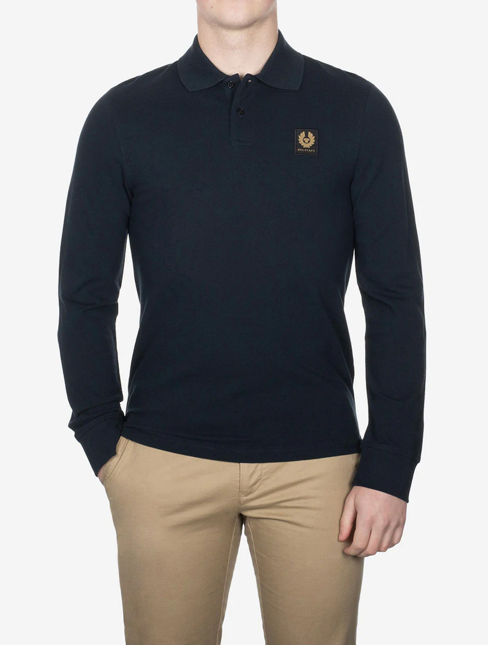 Long Sleeved Polo Dark Ink - Image 2