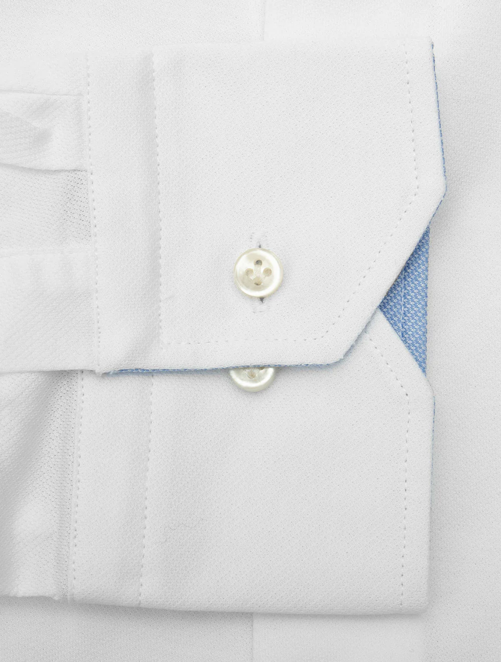 Louis Copeland White Mesh Casual Slim Fit Shirt - Image 4