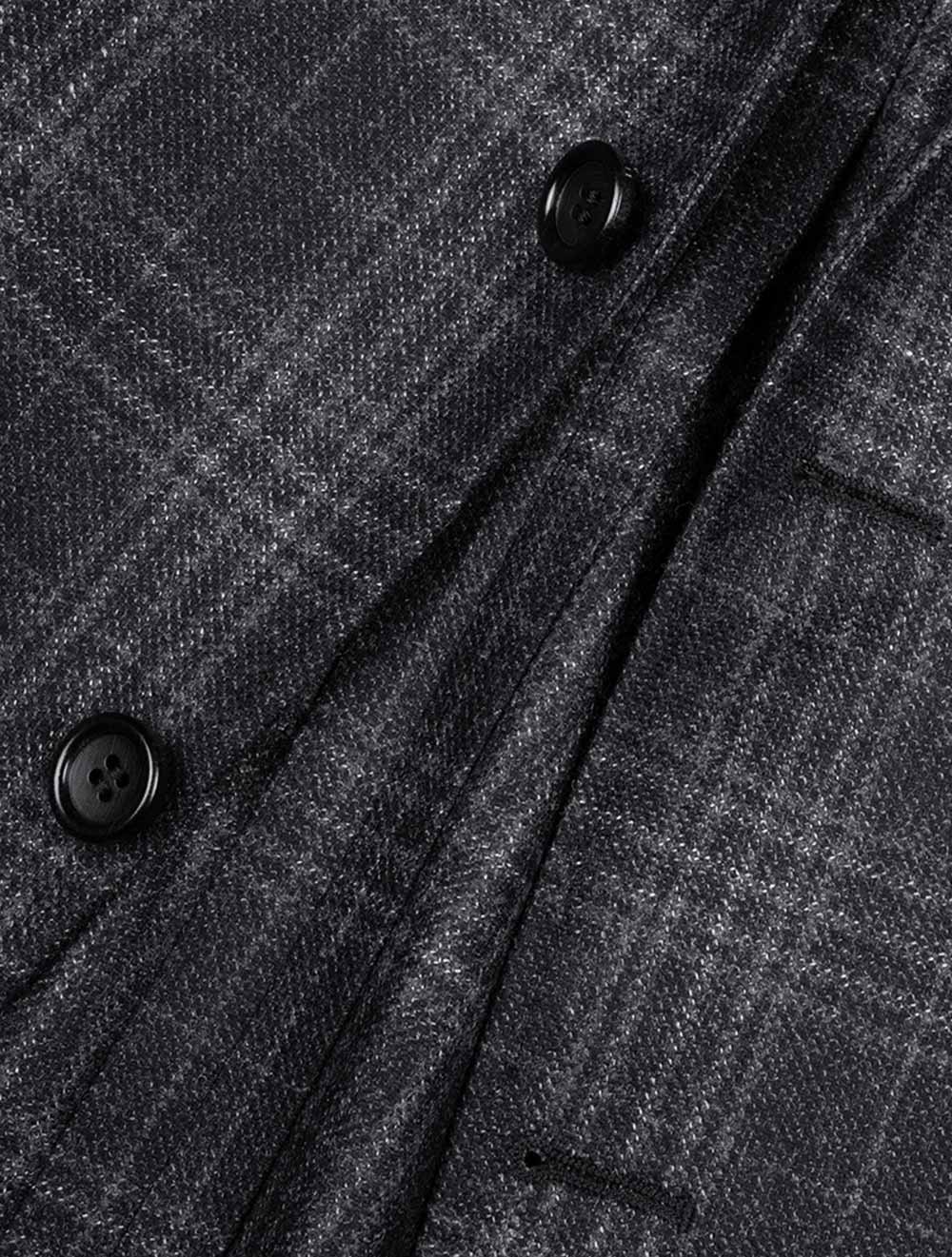 Check Jacket Grey Blue - Image 3