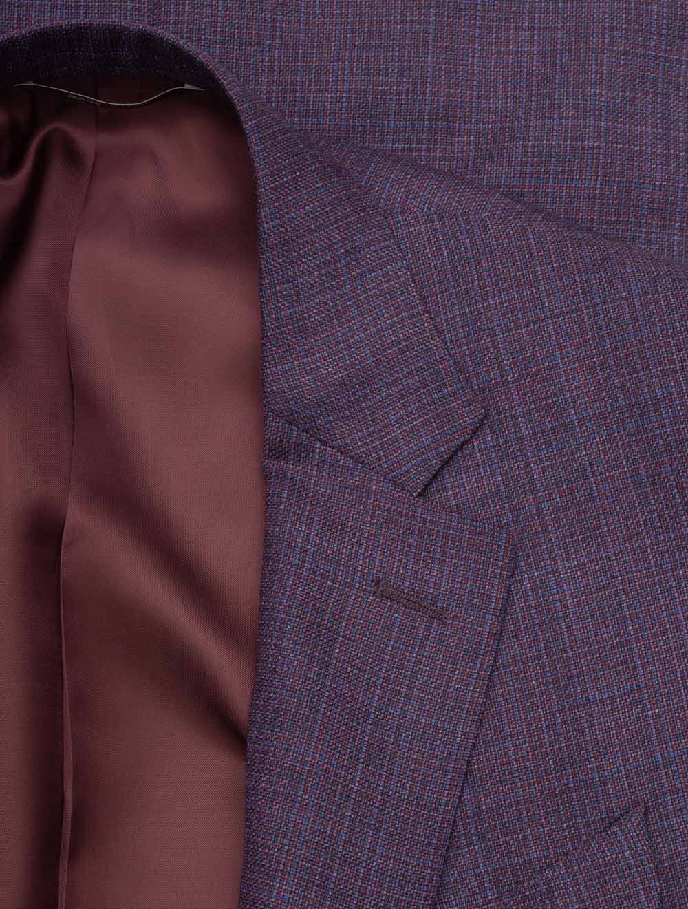 Micro Pattern Jacket Plum - Image 2