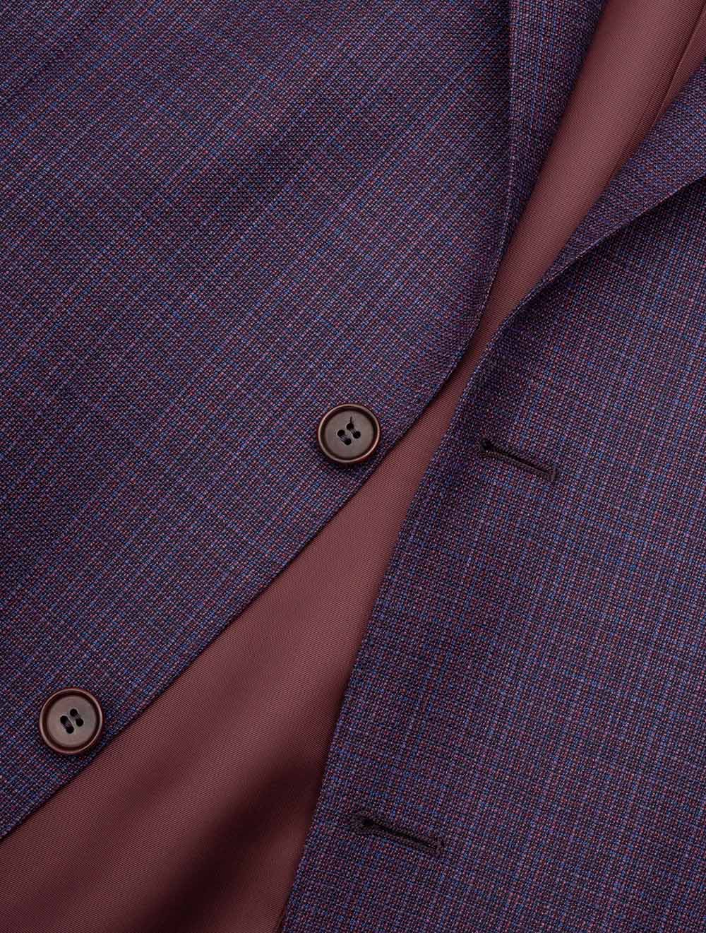 Micro Pattern Jacket Plum - Image 3
