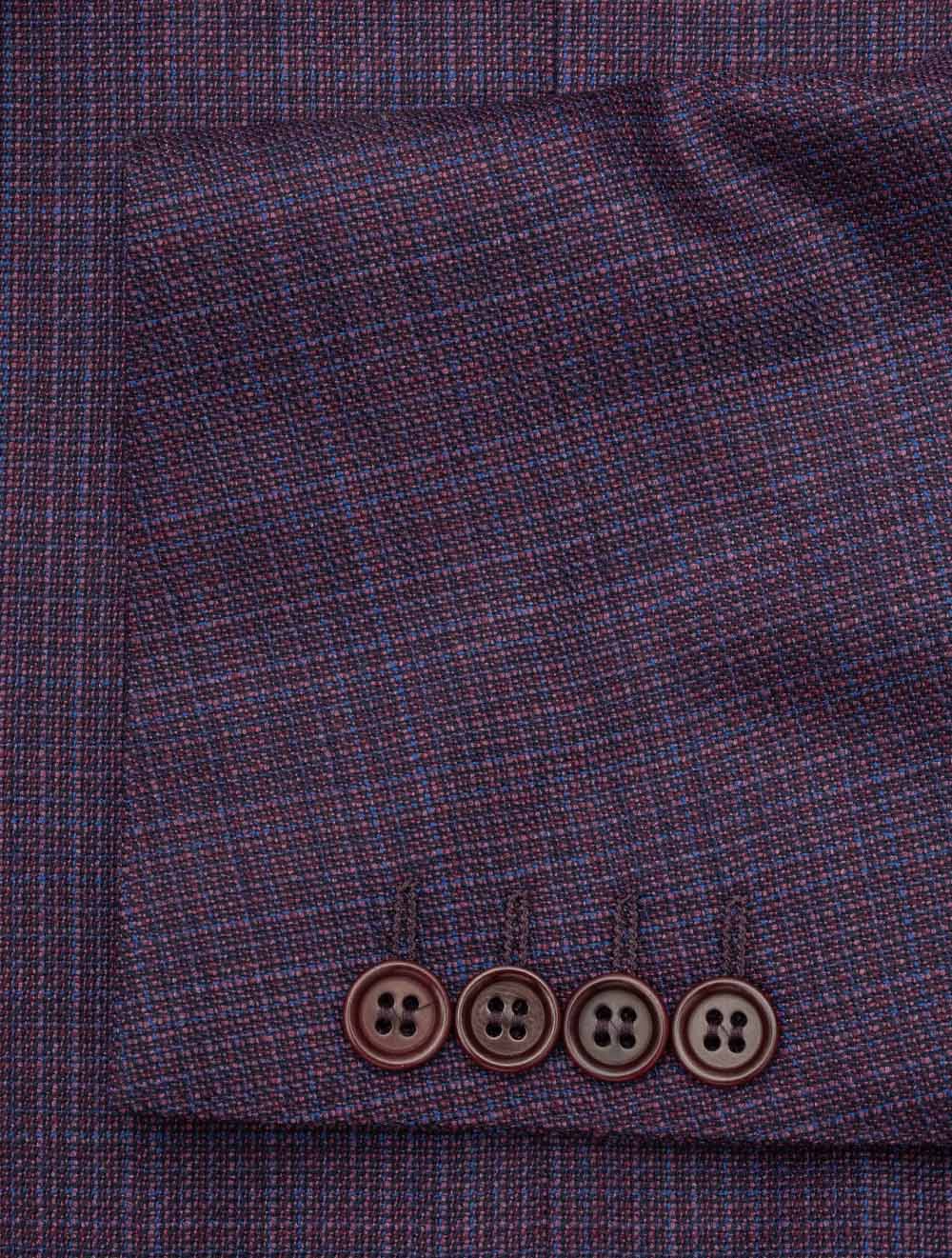 Micro Pattern Jacket Plum - Image 4