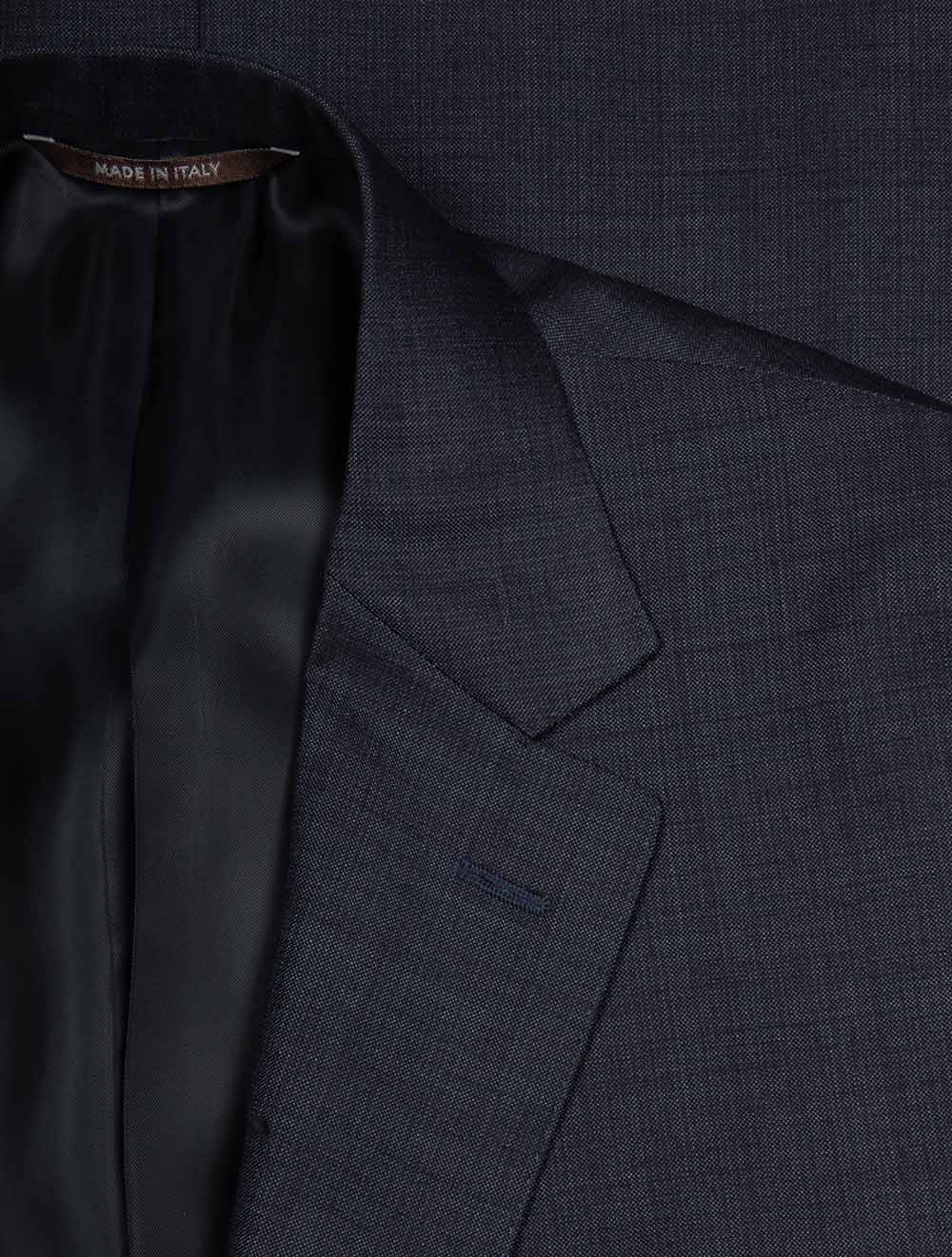Slub Finished Suit Navy - Image 2