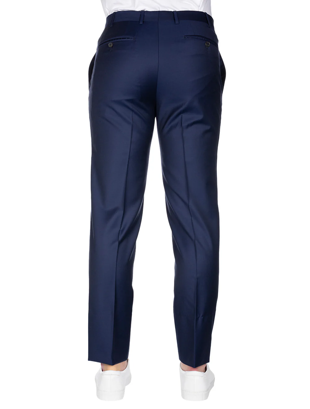 Super 150 Exclusive Wool Trousers Blue - Image 3