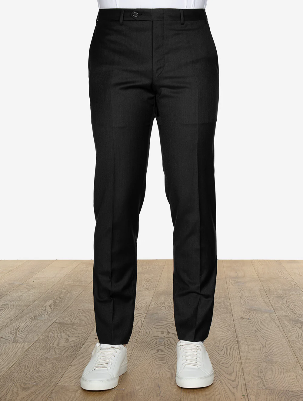 Super 150 Exclusive Wool Trousers Charcoal - Image 3