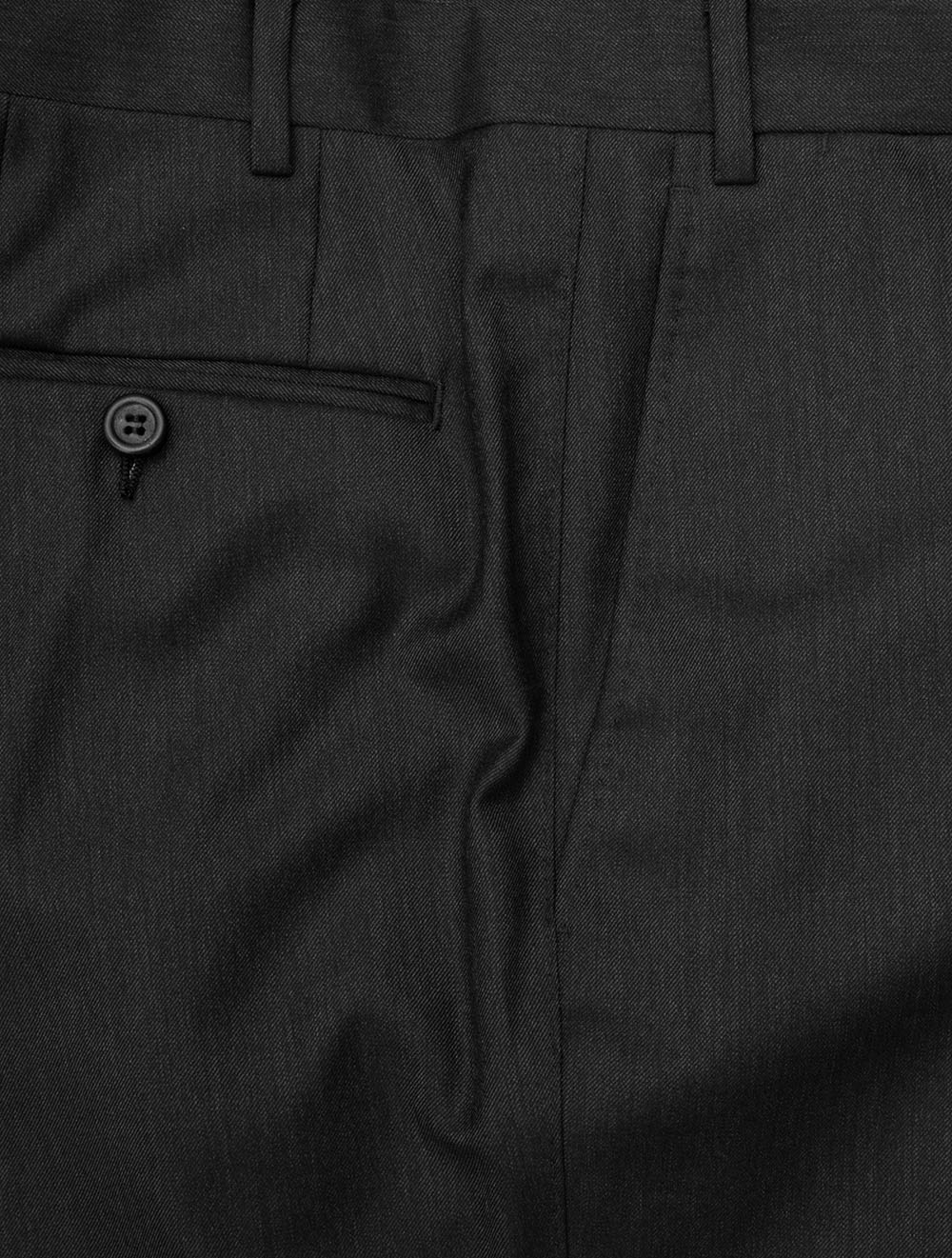 Super 150 Exclusive Wool Trousers Charcoal - Image 5