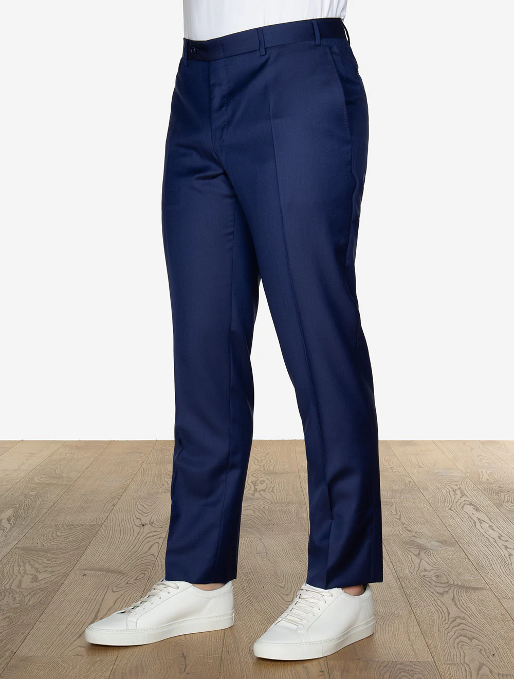 Canali Wool Trouser Blue - Image 2