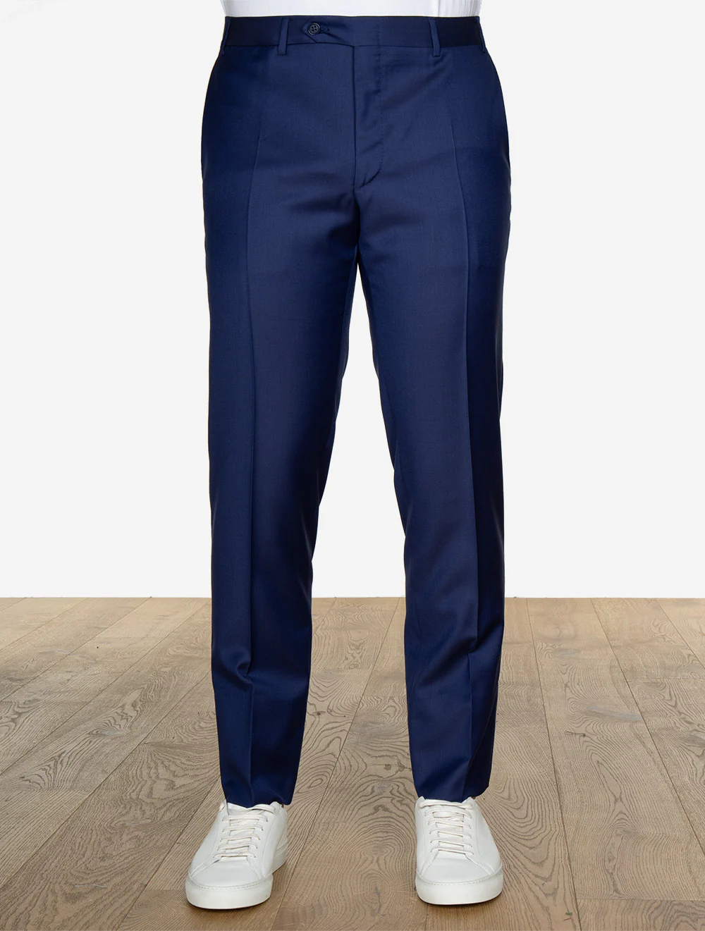 Canali Wool Trouser Blue - Image 3