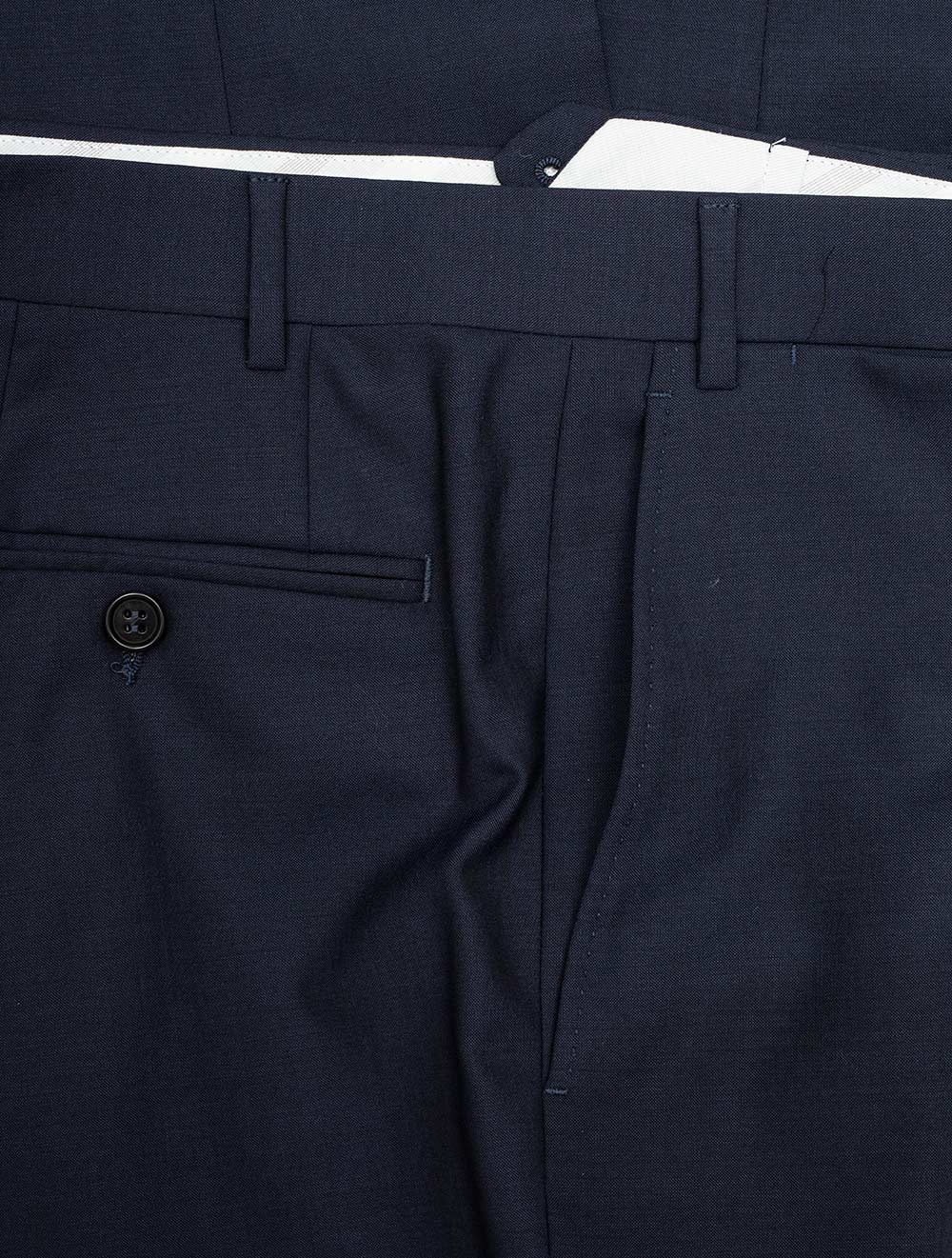 Wool Trousers Navy - Image 5