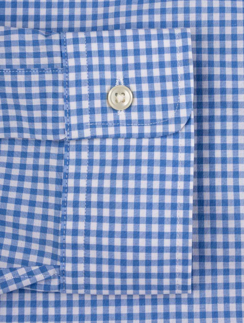 Check B/d Shirt Blue - Image 6