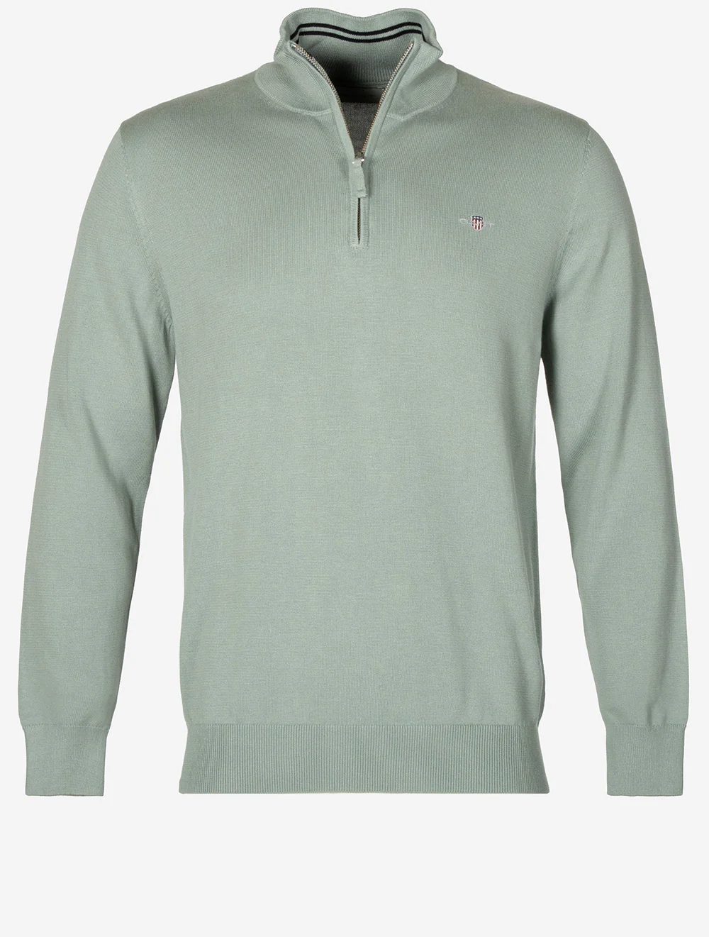 Classic Cotton Half Zip Ceramic Grey