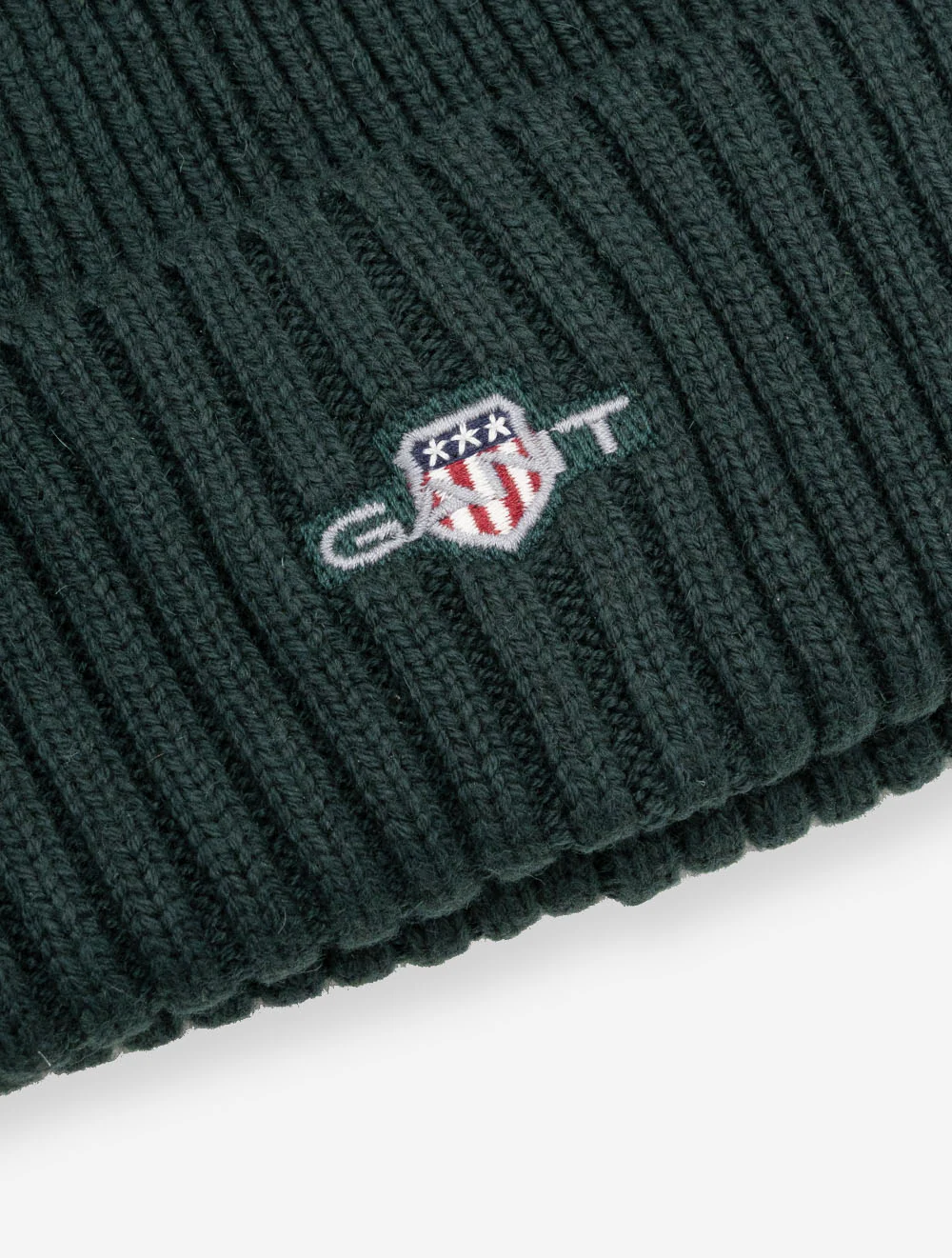 Cotton Blend Logo Beanie Tartan Green - Image 2