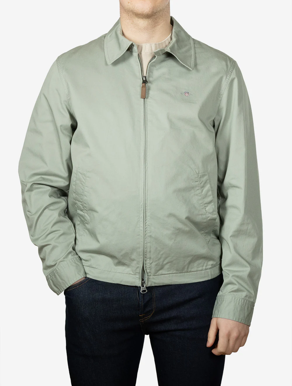 Cotton Windcheater Jacket Ceramic Grey - Image 2