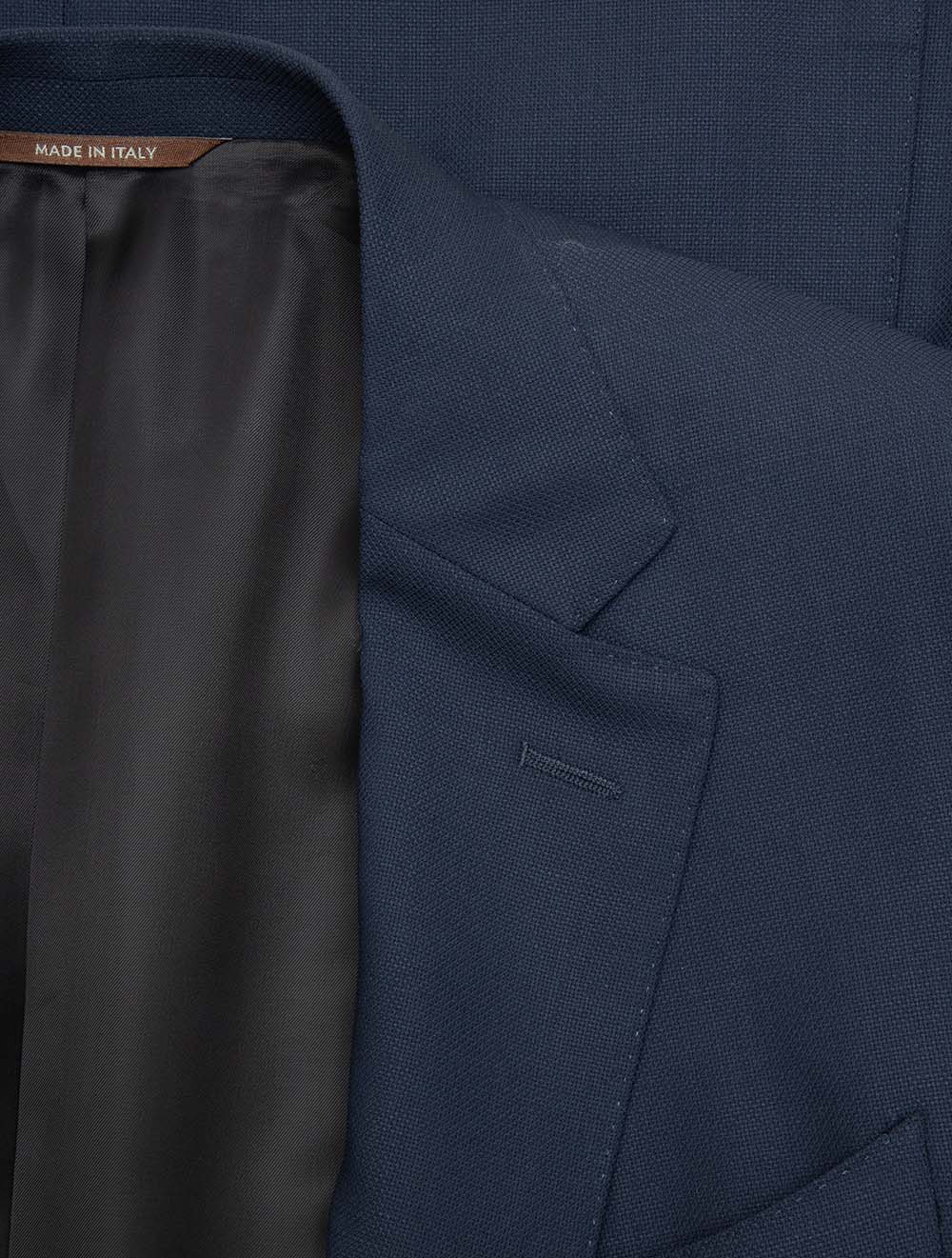 Hopsack Enamel Button Jacket Navy - Image 2