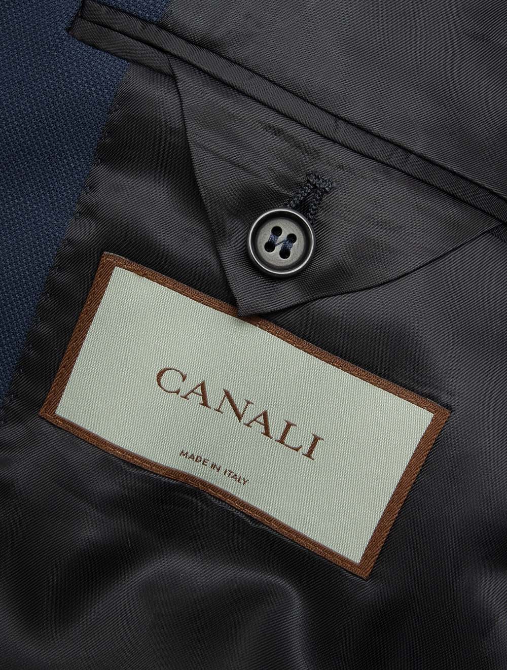 Hopsack Enamel Button Jacket Navy - Image 5