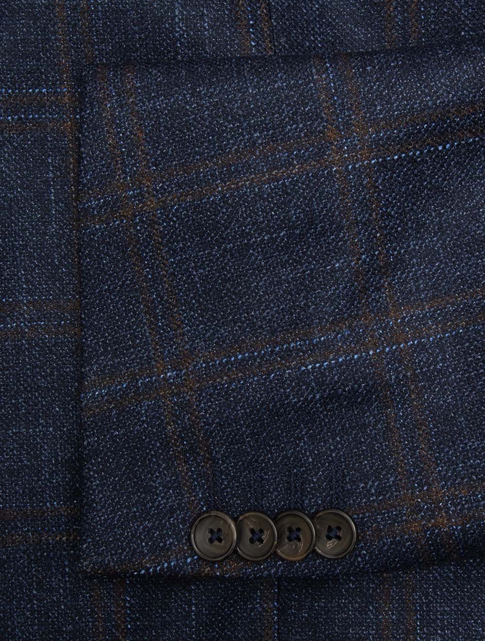 Merano Check Jacket Navy - Image 4