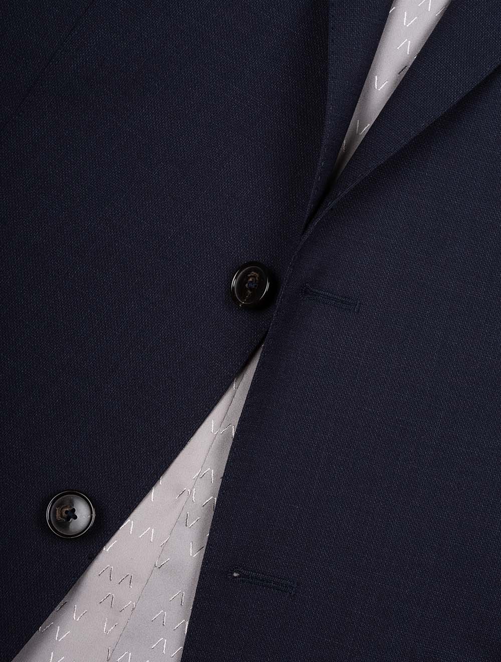 Textured Suit Blue - Image 4
