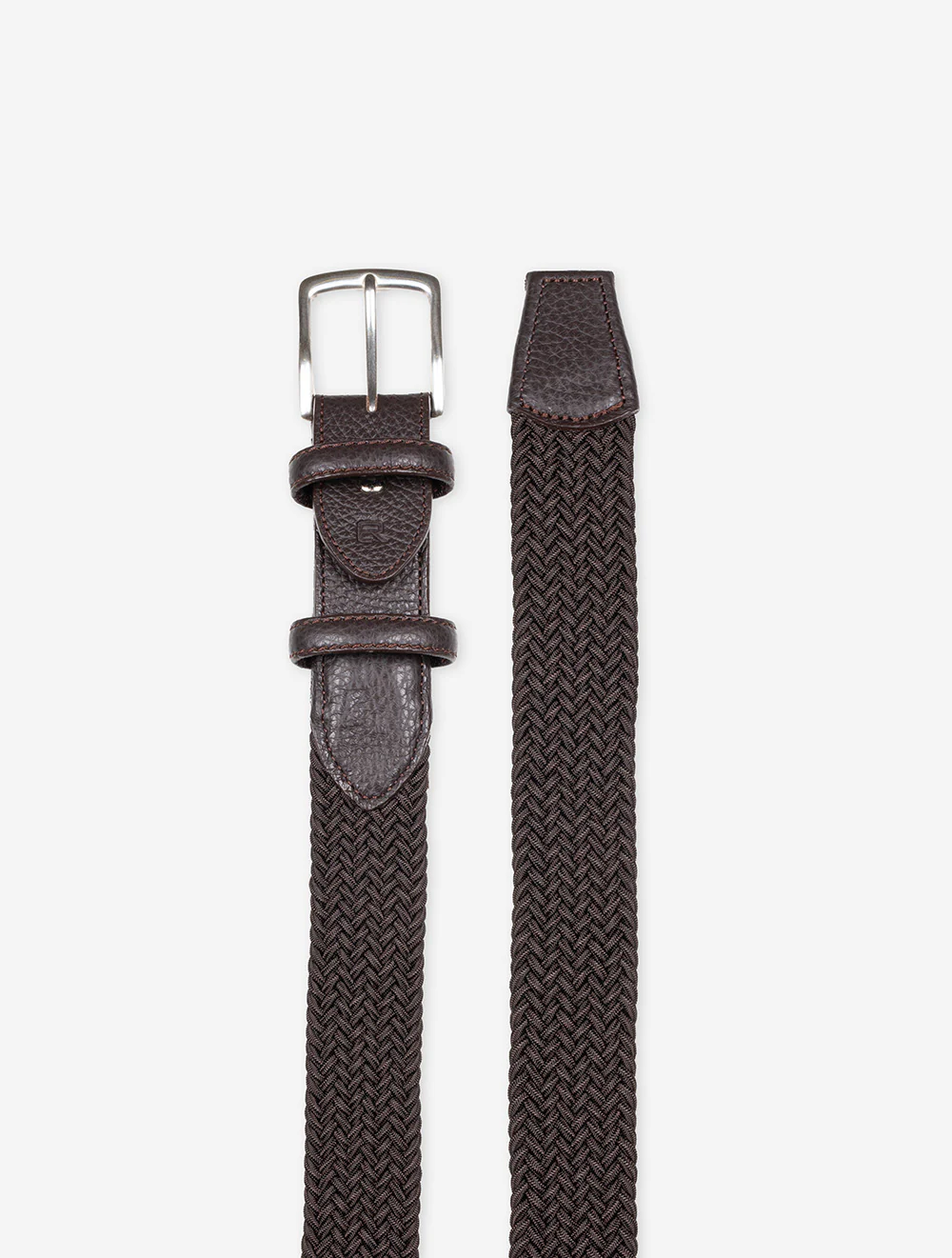 Solid Weave Belt Chocolate - Image 2