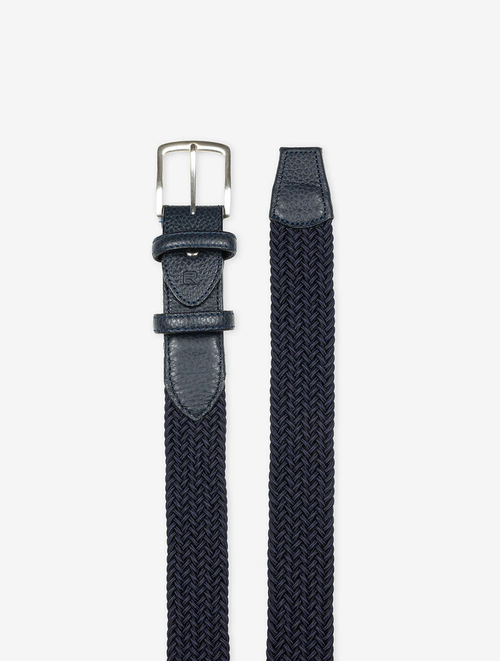 Solid Weave Belt Navy - Image 2