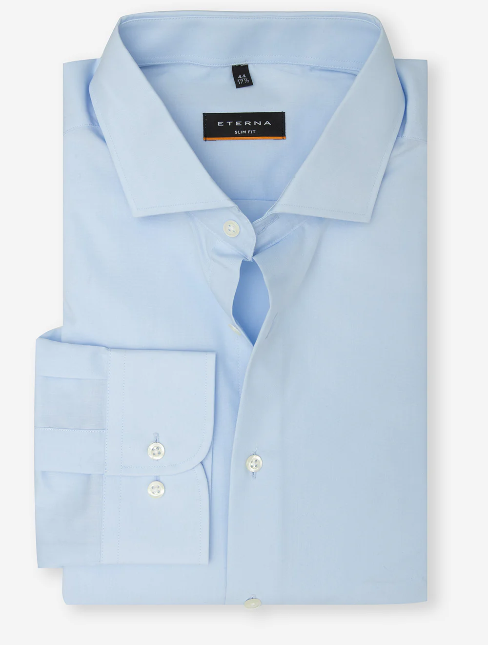 Plain Slim Fit Shirt Blue