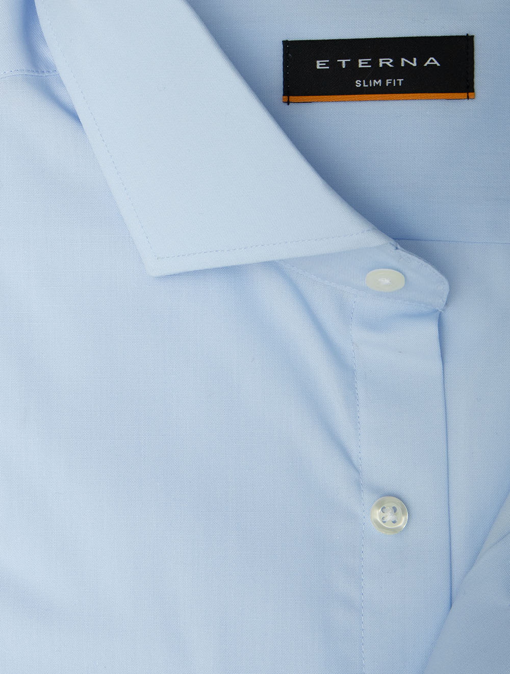 Plain Slim Fit Shirt Blue - Image 2