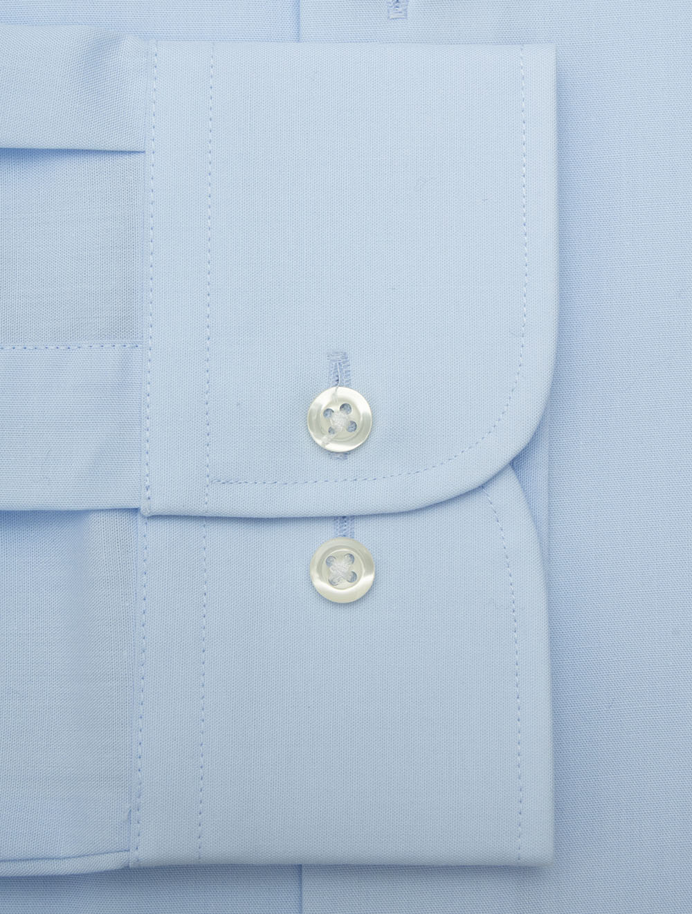 Plain Slim Fit Shirt Blue - Image 4