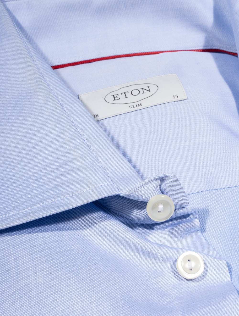 Basic Slim Fit Shirt Blue - Image 3