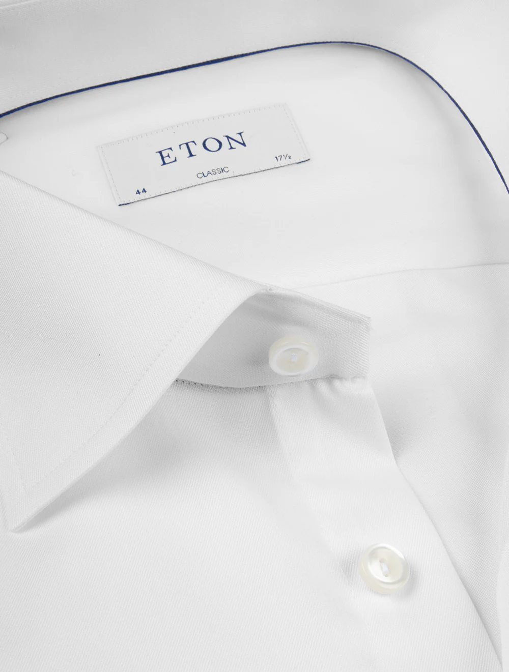 Classic Fit Plain Shirt White - Image 3
