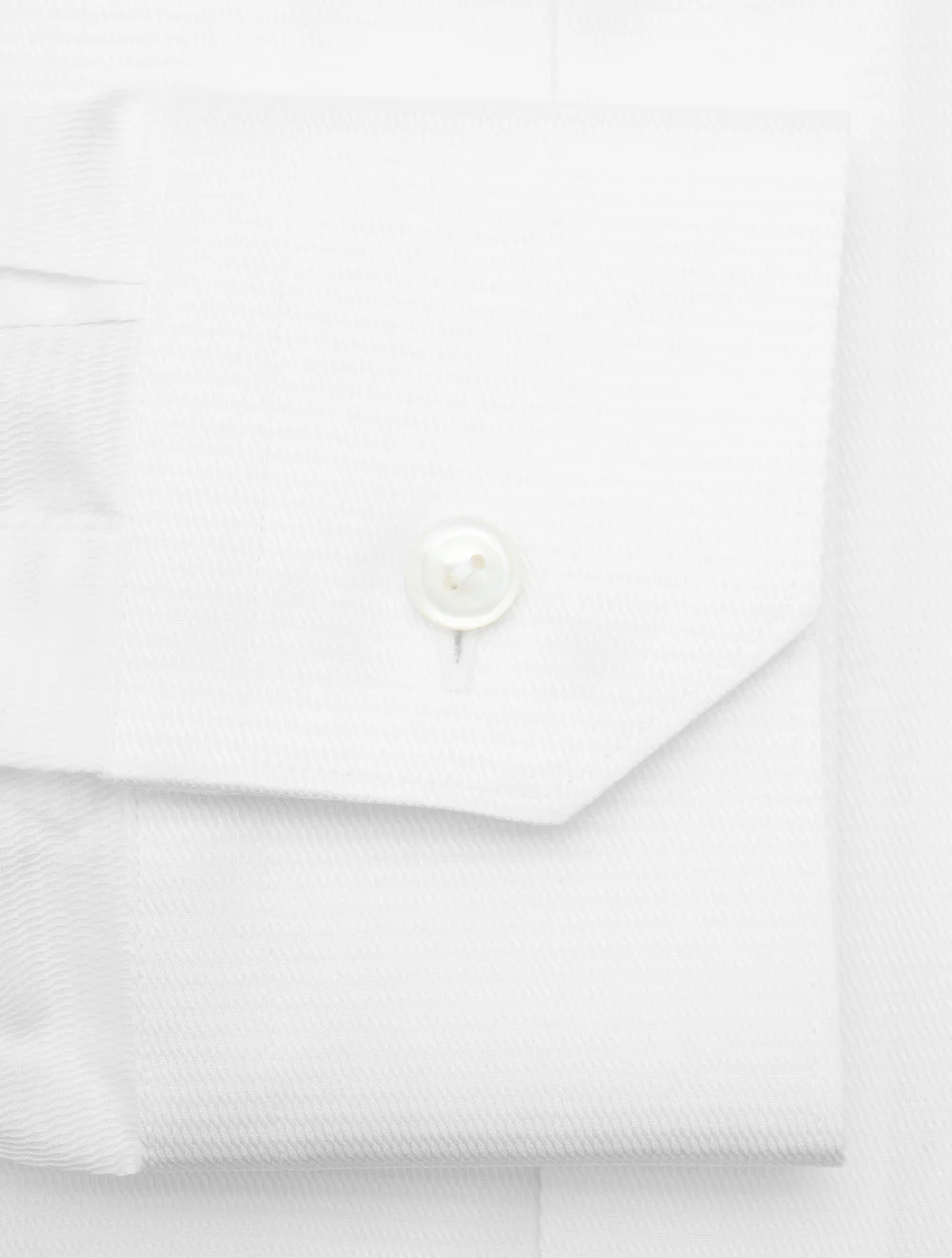 Contemporary Fit Semi Solid Textured Shirt White - Image 4