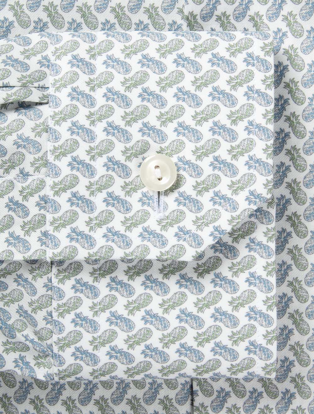 Contemporary Motif Pattern Shirt Green - Image 4