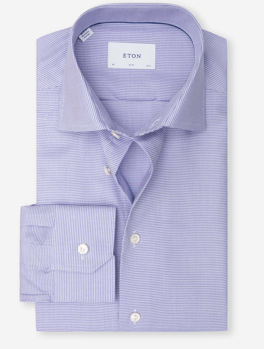 Slim Fit Dobby Shirt Purple