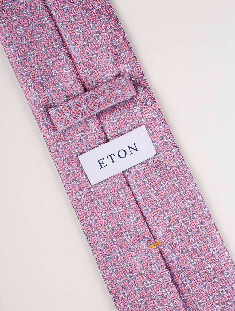 Floral Silk Tie Pink - Image 4