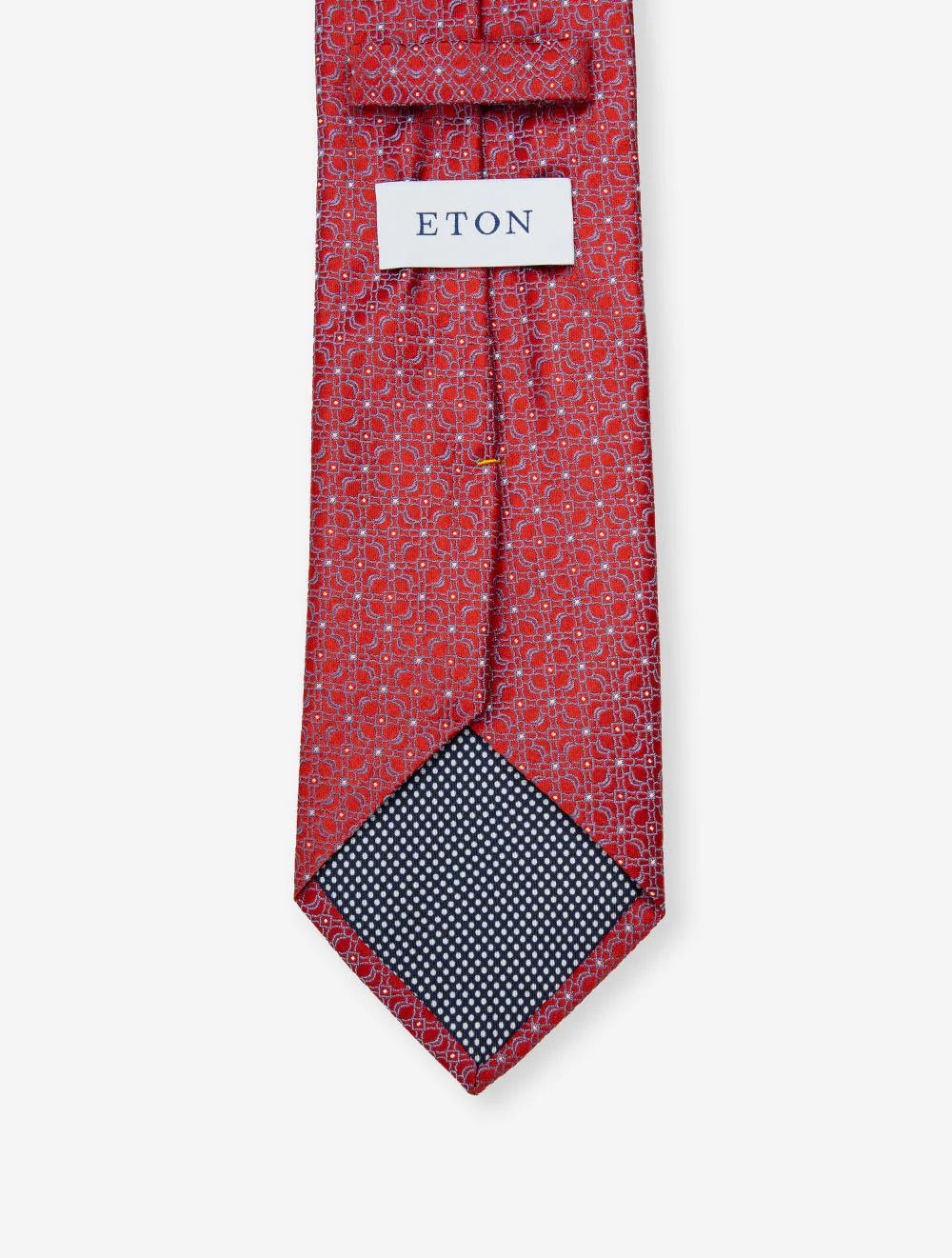 Floral Woven Silk Tie Red - Image 3