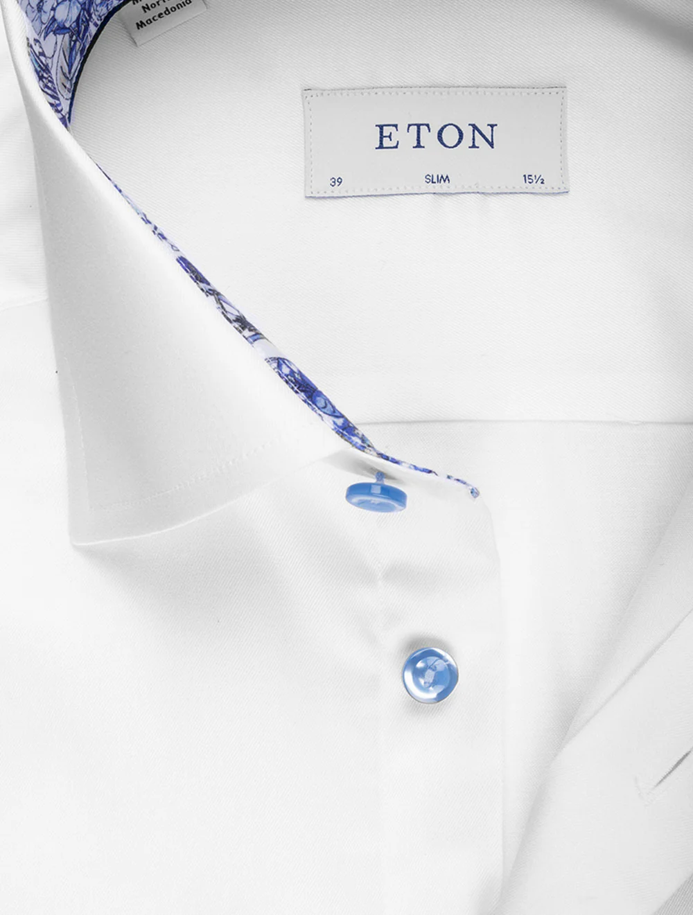 Flower Inlay Slim Shirt White - Image 2