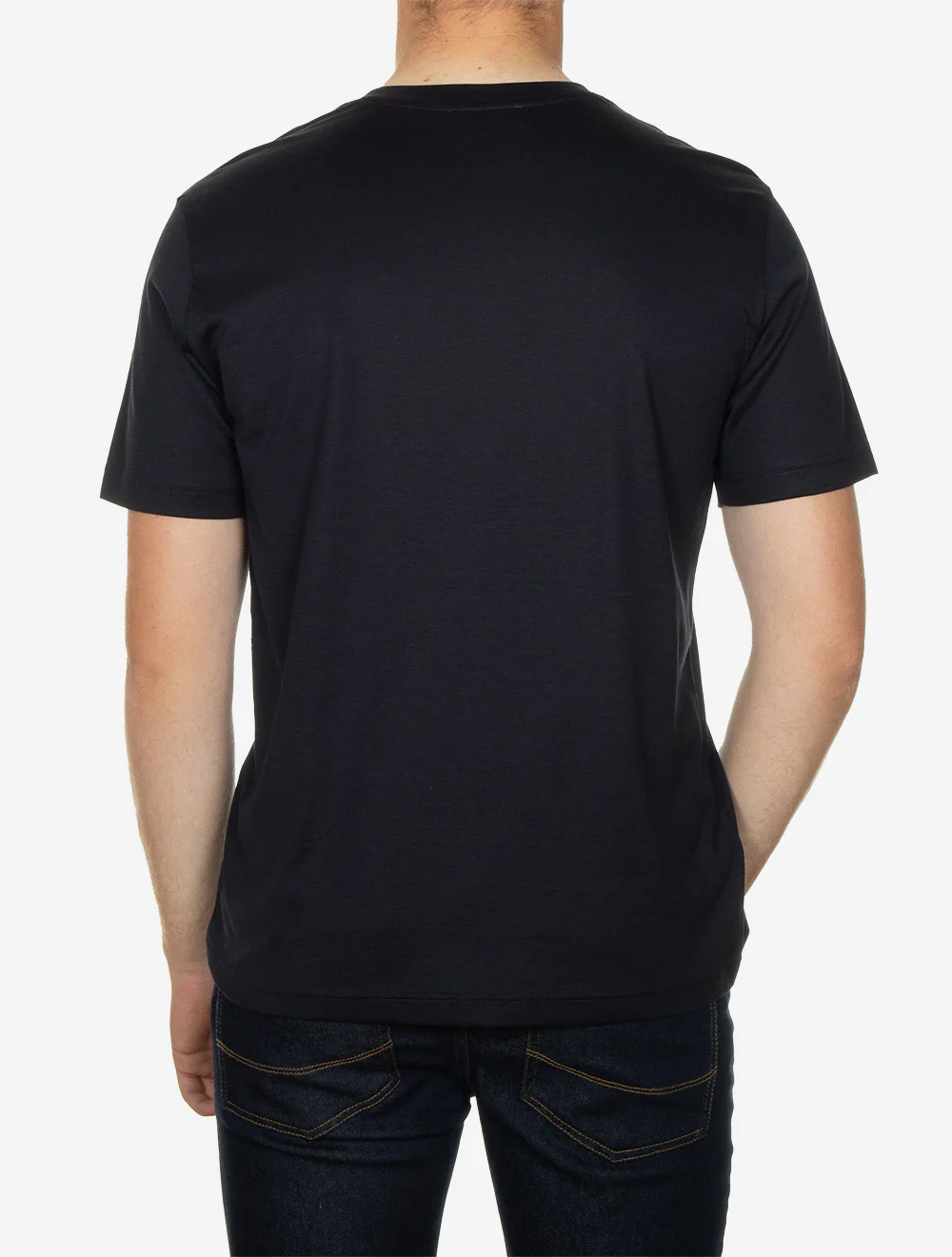 Interlock Crewneck T-Shirt Navy - Image 3