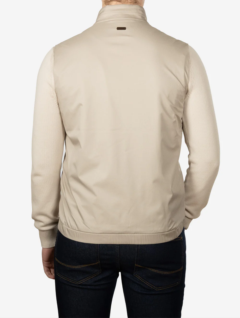 Lightweight Wind Vest Sand - Image 3